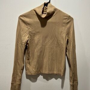 Aerie turtle neck tee crop